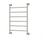 Lillian Heated Towel Rail, 600 x 808mm, Brushed Nickel 6 Bars